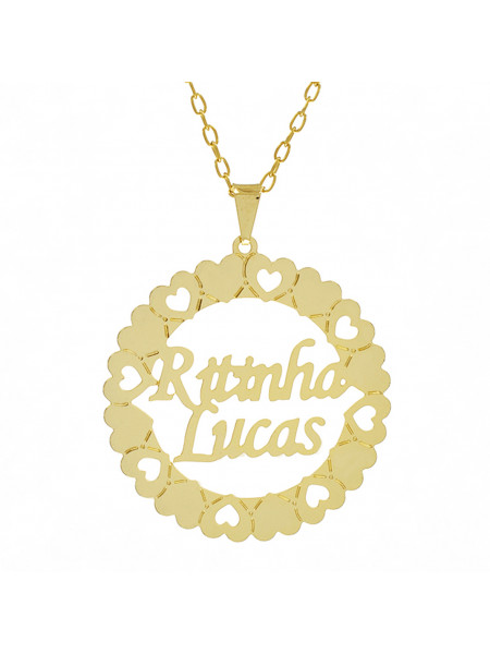 Gargantilha Mandala  RITINHA LUCAS Banho Ouro 18 K - 1060262