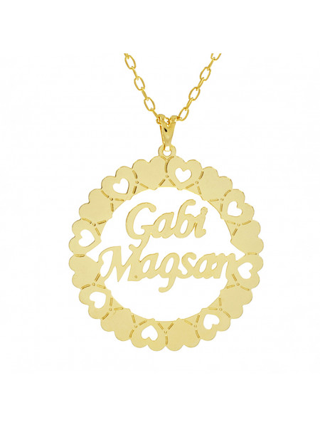 Gargantilha Mandala GABI MAGSAN Banho Ouro 18 K - 1060276