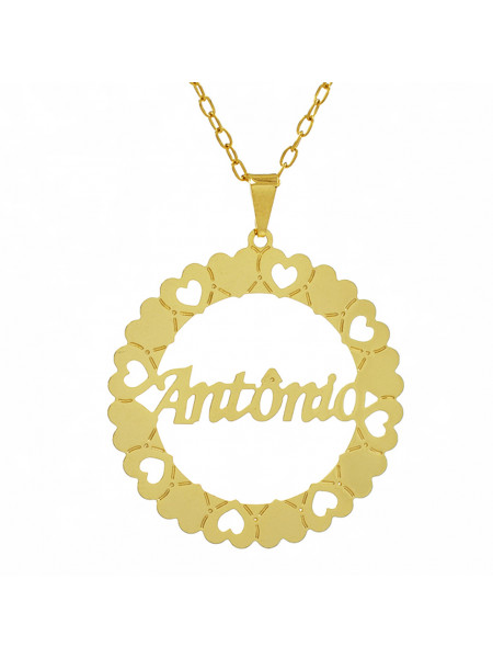 Gargantilha Mandala ANTÔNIO Banho Ouro 18 K - 1060279