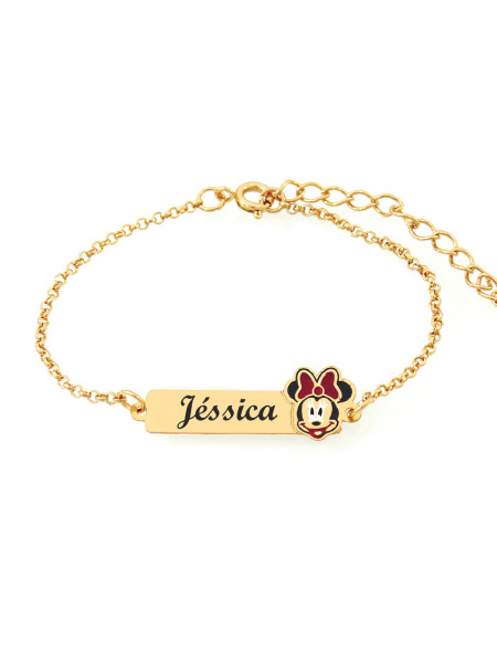 Pulseira Infantil 5 Modelos Resinadas Banhada Ouro 18 Kilates - 1090221