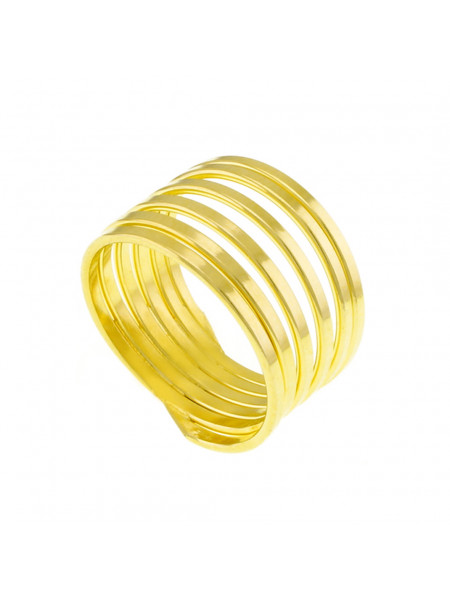 Anel Seis Fios Banhado em Ouro Amarelo 18 K - 1010088