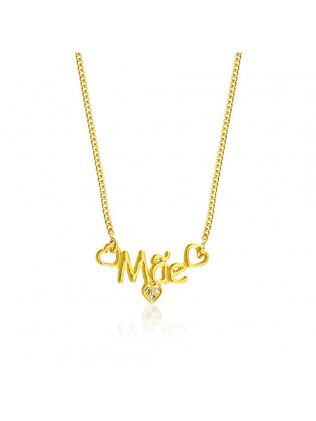 Gargantilha Amor Mãe Horus Import Banhada em Ouro Amarelo 18 K - 1061199