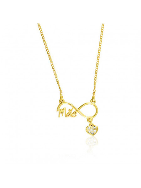 Gargantilha Infinito Mãe Horus Import Banhada em Ouro Amarelo 18 K - 1061200 