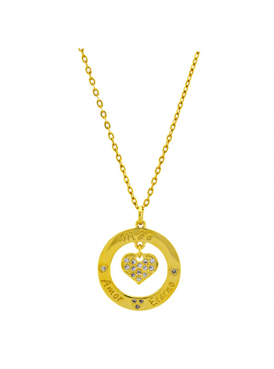 Gargantilha Horus Import Mãe Banhada Ouro Amarelo 18 K - 1061157 