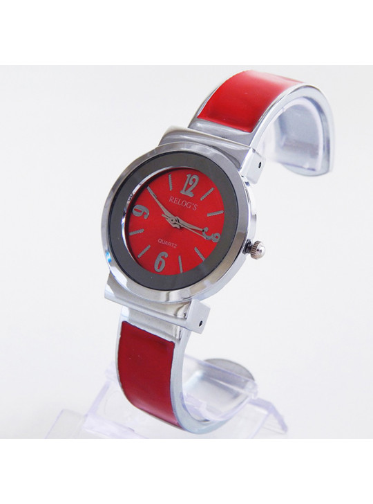 RELÓGIO ANALÓGICO MODELO BRACELETE 10021 - VERMELHO - REL10039