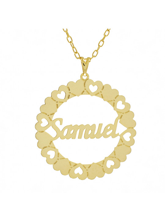 Gargantilha Mandala SAMUEL Banho Ouro 18 K - 1060272