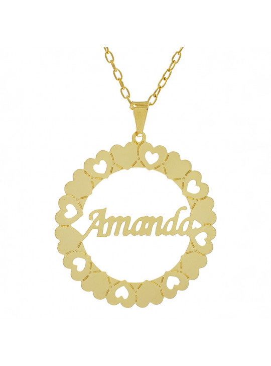Gargantilha Mandala AMANDA Banho Ouro 18 K - 1060280