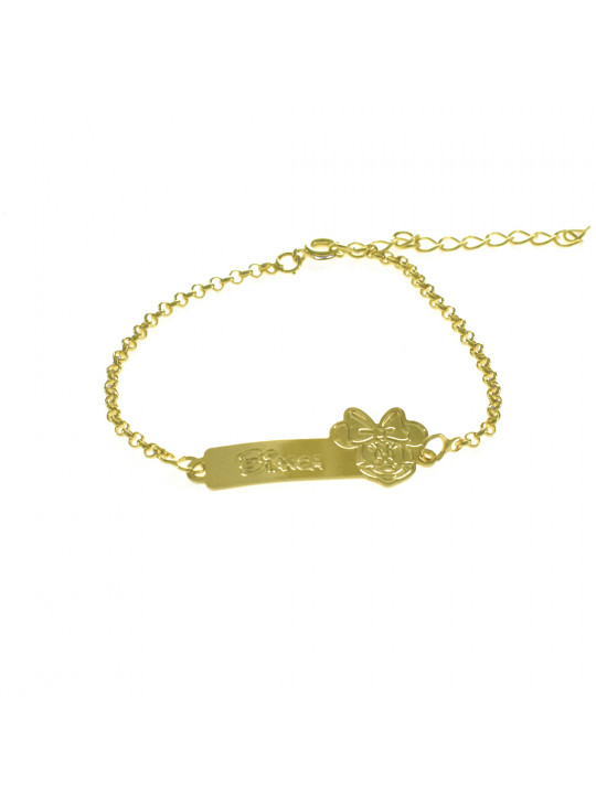 Pulseira Feminina Nome Bianca Banhada Ouro 18K -1080078
