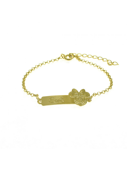 Pulseira Feminina Nome Sofia Banhada Ouro 18K -1080084