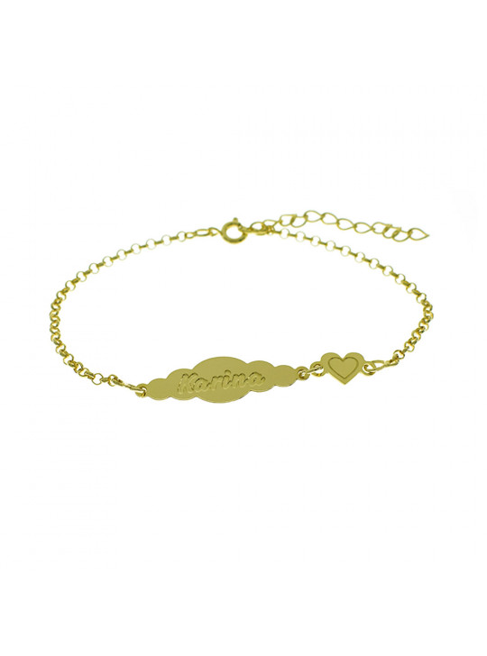 Pulseira Feminina Nome Karina Banhada Ouro 18K - 1080192