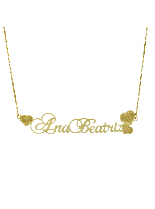 Colar com o nome Ana Beatriz Banhado em Ouro 18 Kilates - 1060301