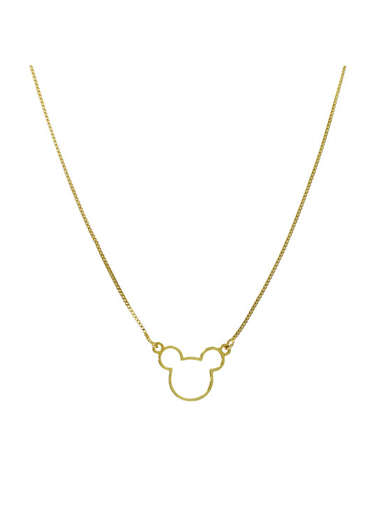 Colar Mikey Banhado Ouro 18 Kilates - 1060342