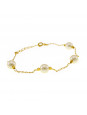 Pulseira Horus Import Quatro Pérolas Banhada Ouro Amarelo 18 K - 1080021