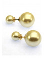 Par Brinco Duo Pérolas Banhado Ouro 18 k - 1030007