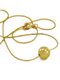 Gargantilha com Bola Dourada Banhada Ouro 18 k - 1060004Gargantilha com Bola Dourada Banhada Ouro 18 k - 1060004