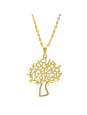 Gargantilha Horus Import Árvore da Vida Banhada Ouro Amarelo 18 K 1060166