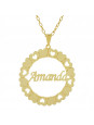 Gargantilha Mandala AMANDA Banho Ouro 18 K - 1060280