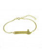 Pulseira Feminina Nome João Gabriel Banhada Ouro 18K -1080040