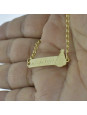 Pulseira Feminina Nome João Gabriel Banhada Ouro 18K -1080040