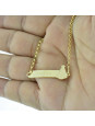 Pulseira Feminina Nome Lorenzo Banhada Ouro 18K -1080041