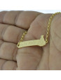 Pulseira Feminina Nome Maria Clara Banhada Ouro 18K -1080042