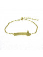 Pulseira Feminina Nome Victor Banhada Ouro 18K -1080045