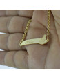 Pulseira Feminina Nome Victor Banhada Ouro 18K -1080045