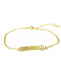 Pulseira Feminina Nome Enzo Banhada Ouro 18K -1080048