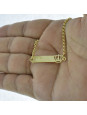 Pulseira Feminina Nome Luana Banhada Ouro 18K -1080051