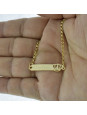 Pulseira Feminina Nome Melissa Banhada Ouro 18K -1080053
