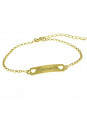 Pulseira Feminina Nome Bernardo Banhada Ouro 18K -1080057