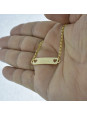 Pulseira Feminina Nome Luna Banhada Ouro 18K -1080059