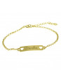 Pulseira Feminina Nome Mirella Banhada Ouro 18K -1080062
