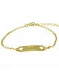 Pulseira Feminina Nome Murilo Banhada Ouro 18K -1080063