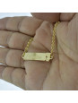 01 - Pulseira Feminina Nome Carolina Banhada Ouro 18K -1080066
