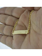 Pulseira Feminina Nome Elisa Banhada Ouro 18K -1080068