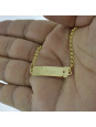 Pulseira Feminina Nome Helena Banhada Ouro 18K -1080069