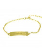 Pulseira Feminina Nome Mariah Banhada Ouro 18K -1080073