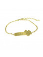 Pulseira Feminina Nome Emilly Banhada Ouro 18K -1080079