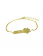 Pulseira Feminina Nome Mariah Banhada Ouro 18K -1080083