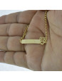 Pulseira Feminina Nome Beatriz Banhada Ouro 18K -1080090