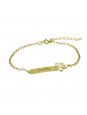 Pulseira Feminina Nome Emilly Banhada Ouro 18K -1080093