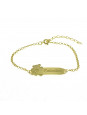 Pulseira Feminina Nome Catarina Banhada Ouro 18K -1080098