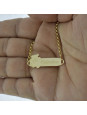 Pulseira Feminina Nome Catarina Banhada Ouro 18K -1080098