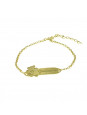 Pulseira Feminina Nome Giovanna Banhada Ouro 18K -1080100