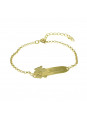 Pulseira Feminina Nome Kauan Banhada Ouro 18K -1080101