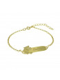 Pulseira Feminina Nome Lorenzo Banhada Ouro 18K -1080103