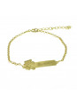 Pulseira Feminina Nome Beatriz Banhada Ouro 18K -1080105