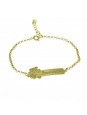 Pulseira Feminina Nome Fernanda Banhada Ouro 18K -1080114