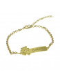 Pulseira Feminina Nome Gabriel Banhada Ouro 18K -1080115